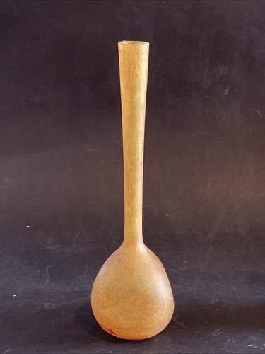 Vase jaune orangé soliflore - vase,