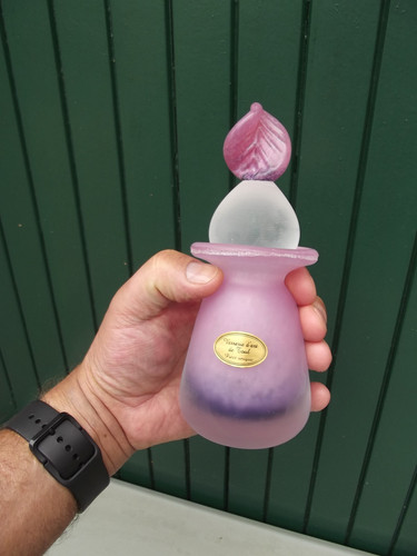 Flacon vase pâte - pâte, verre