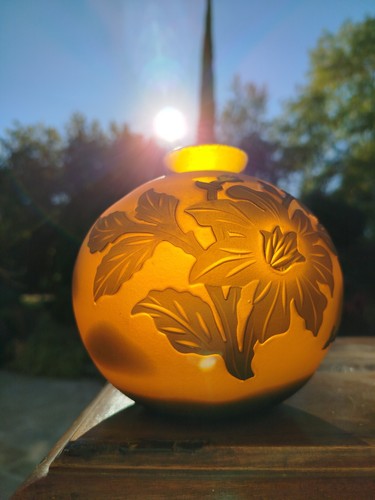 Vase boule pate verre de - boule,