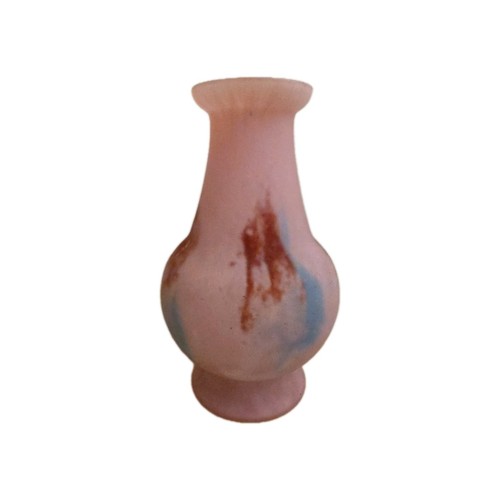 Vase pate verre rose - pate,