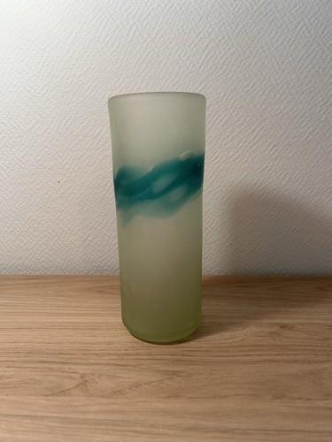 Vase verre soufflé dépoli - vase,
