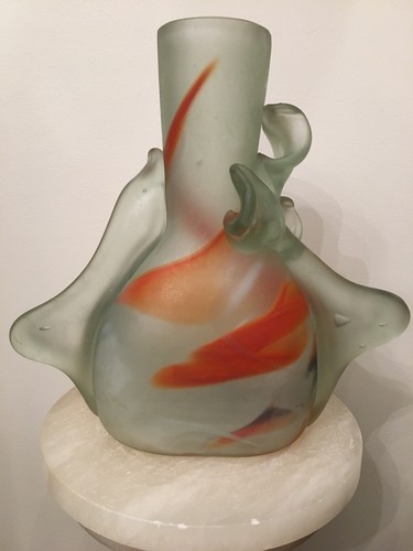 Vase pate verre signe - vase, de
